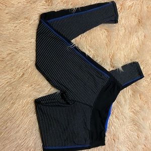 Blue & black stripped leggings ❤️ 3 for $20